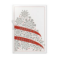 Tree of Snowflakes Greeting Card - Red Unlined Envelope